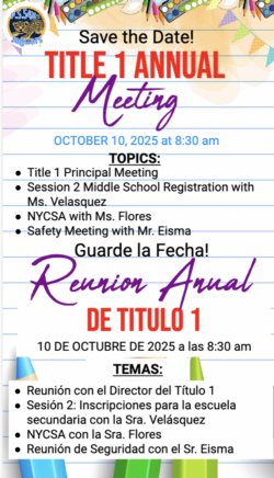 Title 1 meeting